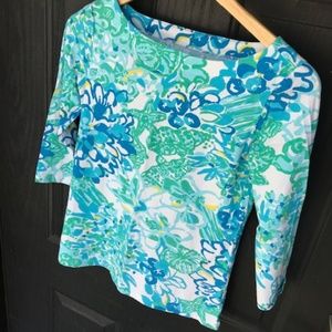 Lilly Pulitzer 3/4 Sleeve Top